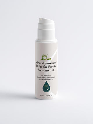 Mineral Sunscreen SPF30 for Face & Body, no tint